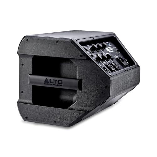 Alto Busker Altavoz Autoamplificado Portátil Grande de 200W con Bluetooth, Batería Recargable, Mesa de Mezclas 3 Canales, Alesis FX, App, Carga USB