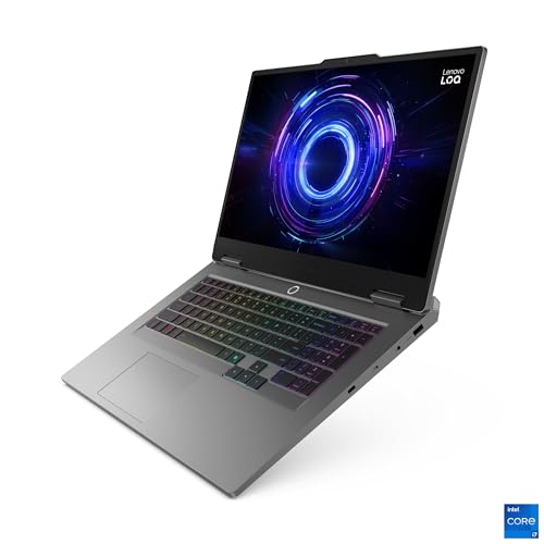 Lenovo LOQ Gaming AI Laptop | 17.3" Full HD 165Hz | NVIDIA GeForce RTX 5070 | Intel Core i7-14700HX | 16GB RAM | 512GB SSD | Win11 | QWERTZ | Teclado RGB 24-Zone | Gris | 3 Meses Game Pase 36