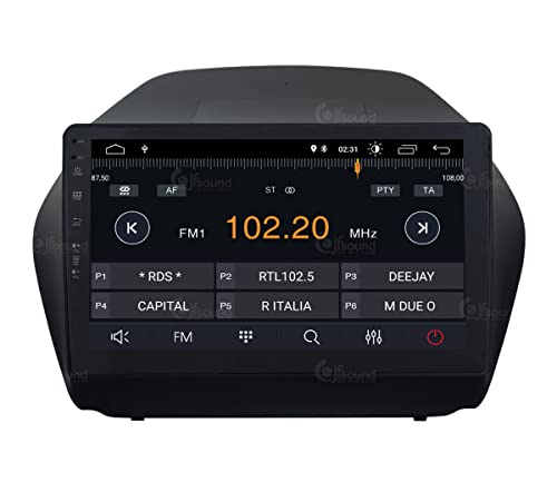 Radio de Coche para Hyundai IX35 ccon GPS, cámara, Amplificador y LCD Grande de Serie Android GPS Bluetooth WiFi USB Dab+ Touchscreen 10" 4core Carplay AndroidAuto