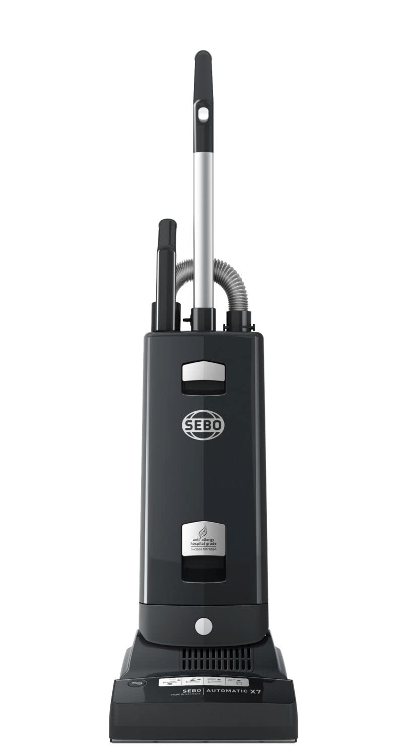 SEBO Automatic X7 - Aspirador de Cepillo (plástico, 117,00 x 31,00 x 31,00 cm), Color Gris