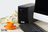 LINK LKUPS1000 - Sistema de alimentación ininterrumpida 1000 Va 600 W, Negro