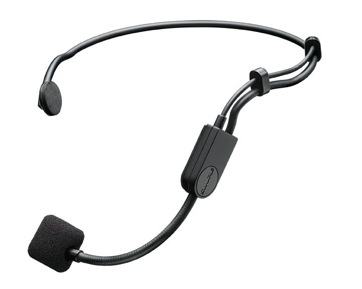 Shure PGA31 CONDENSADOR DE AURIDOS Micrófono con patrón polar cardioide, cuello de cisne flexible, parabrisas de espuma y conector TA4F (TQG) para su uso con sistemas inalámbricos Shure (PGA31-TQG)