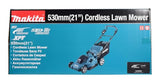 Makita Cortacésped DLM538Z Twin 18V (36V) Li-Ion LXT 530mm - Baterías y Cargador no incluidos