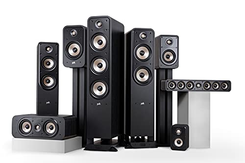 Polk Audio Signature Elite ES55 - Altavoz de Suelo (Alta fidelidad, para música y Cine en casa), Color Negro