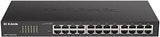 D-Link DGS-1100-24V2/E, Switch Smart 24 Puertos Gigabit, RJ-45, Gestión Web, Layer 2, VLAN, sobremesa, IGMP Snooping, VoIP VLAN, QoS, Seguridad Red, Montaje Rack - Cable de alimentación UE, Negro