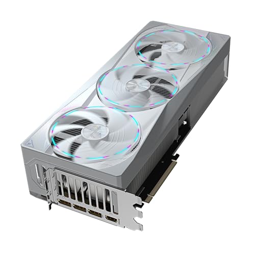 Gigabyte AORUS GeForce RTX 5080 Master Ice 16G Tarjeta Gráfica - 16GB GDDR7, 256 bits, PCI-E 5.0, 2805MHz Core Clock, 3 x DP 2.1a, 1 x HDMI 2.1b, NVIDIA DLSS 4, GV-N5080AORUSM ICE-16GD