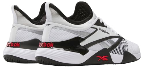 Reebok Zapatillas Unisex Nano Court, Negro/Blanco/Rojo energético, Talla 44 EU, Black White Energy Red, 44