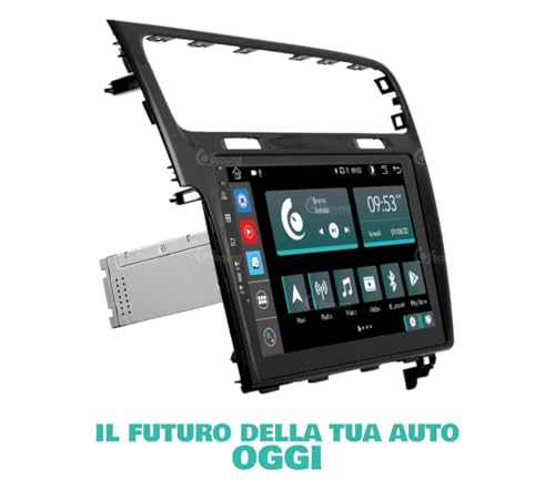 Radio de Coche para Volkswagen Golf 7 Negro Android GPS Bluetooth WiFi USB Dab+ Touchscreen 10" 8core Carplay AndroidAuto
