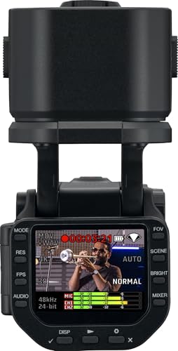 Zoom Q8n-4K Grabadora de vídeo portátil. 4K HDR Video, micrófonos estéreo más dos entradas XLR, grabación de 4 pistas de audio, webcam, para grabaciones y streaming de música, podcasts y más
