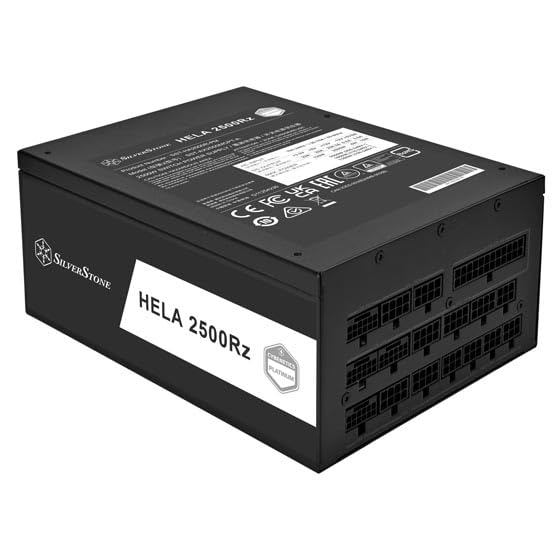 Silverstone HELA 2500Rz Platinum, PSU ATX Completamente modulare ATX 3,1 e PCIe 5 da 2500W Cybenetics Platinum, SST-HA2500R-PM