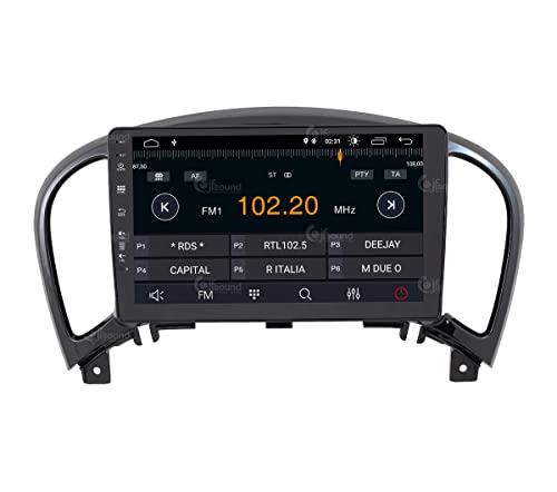 Radio de Coche para Nissan Juke (con navegación y cámara de visión Trasera con visión de 360°) Android GPS Bluetooth WiFi USB Dab+ Touchscreen 9" 4core Carplay AndroidAuto