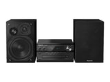Panasonic SC-PMX90 -Microcadena Con Altavoces de Bambú- (Hi- Fi, Sonido Hogar, 14 cm Woofer, 1.9 cm Silk Dome Tweeter, 1.5 cm Piezo Twitter, Bluetooth, USB Dual, Radio FM, AUX 3.5 mm)- Negro