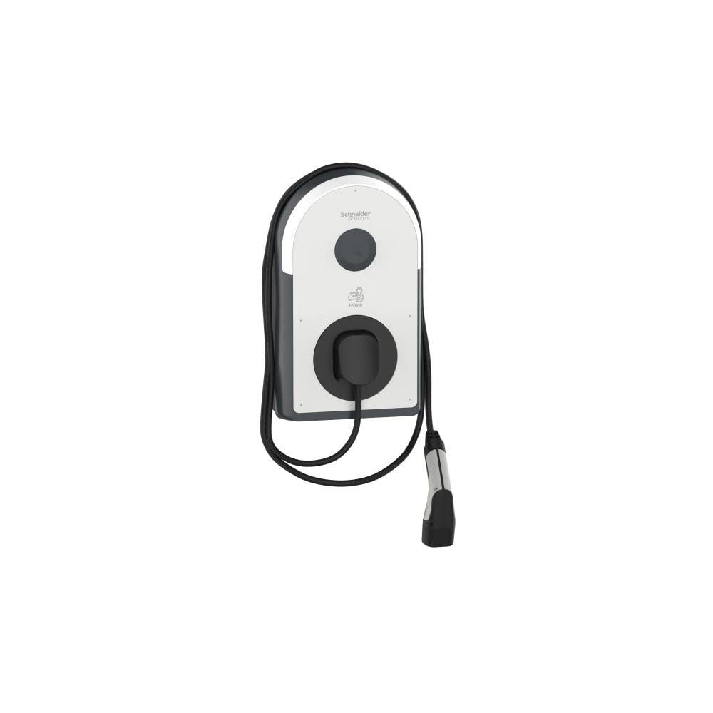 Schneider Electric - Wallbox EVB3S22NC0M - Columna de Carga para Coche eléctrico (22 kW, Cable T2 de 5 m)