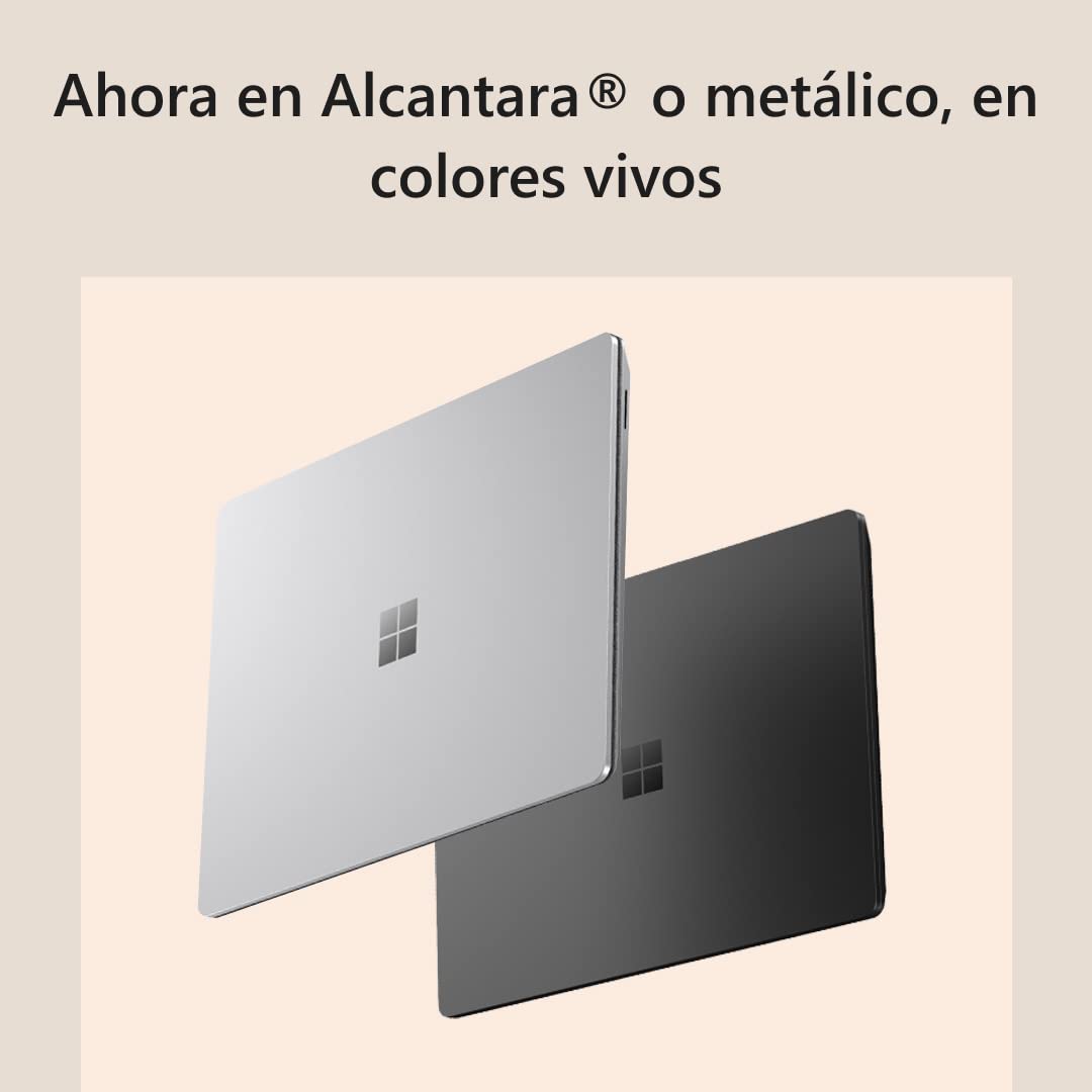 Microsoft Surface Laptop 5 - Ordenador portátil de 15" táctil accionado por Intel EVO,12º generacion Intel Core i7-1255U, 8GB RAM, 512GB SSD con Intel Iris Xe Graphics y Windows 11 Home