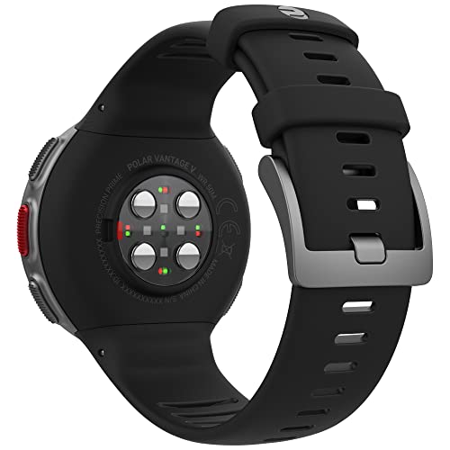 Polar Vantage V HR Reloj Premium con GPS y Frecuencia Cardíaca, Sensor H10, Multideporte y Perfil de Triatlón, Potencia de Running, Batería Ultra Larga, Resistente al Agua, M/L, Negro
