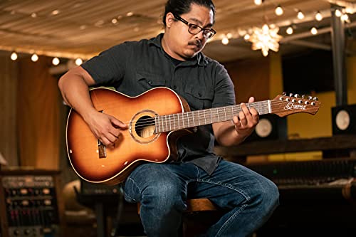 ORTEGA Performer Series Concert Guitar 44 Mástil delgado Tapa de abeto y Preamp y funda RCE238SN-FT