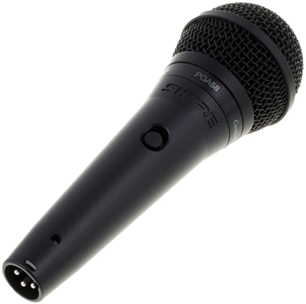 Shure PGA58 Cardioide Micrófono vocal dinámico con XLR a XLR de cable