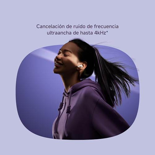 XIAOMI Redmi Buds 6 Pro - Auriculares inalámbricos, cancelación de Ruido, Ligeros, hasta 36 Horas de autonomía, Bluetooth 5.3, Morado (Versión ES)