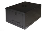 Armario Rack 19" 6U Link Serie Light Color Negro con Puerta de Cristal (AxPxL) 300 x 400 x 530 mm Estante Incluido