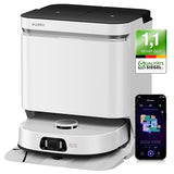EUREKA J15 Pro Ultra - Robot Aspirador y fregado + estación Todo en uno (autolimpieza, 16200 Pa, navegación LDS, detección de obstáculos, antienredos, Ideal contra pelos de Animales, Control por