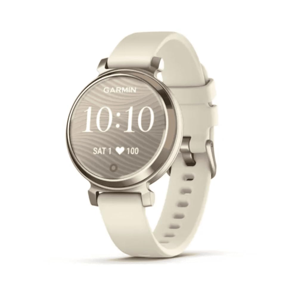 Garmin Lily 2, Reloj Inteligente, Diseño elegante, Datos de Salud y Forma Física, Pantalla Táctil, Notificaciones Inteligentes, Autonomía hasta 5 días, Dorado