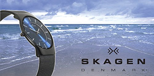 Skagen Freja reloj para mujer, movimiento de cuarzo con correa de acero o piel, Tono oro y tono plata, 26MM