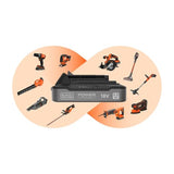 BLACK+DECKER BcmW3318L2,Cortacésped a Batería 18 V, Ancho de Corte 33 cm con 2 Baterias Litio de 2.5 Ah