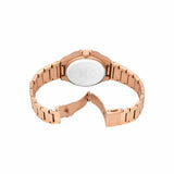 Armani Exchange Orologio da Donna, Movimento automatico a tre lancette e cassa da 36 mm con cinturino in Acciaio inossidabile, Tono Oro