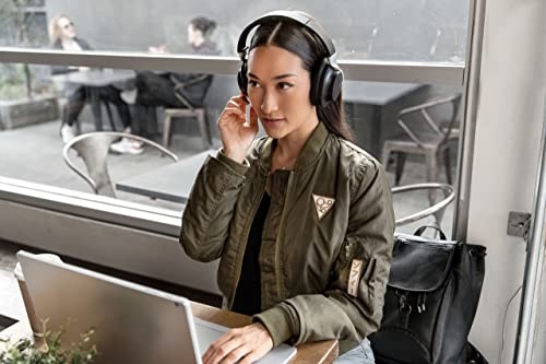 Shure AONIC 40 sobre la Oreja inalámbrica Bluetooth Ruido Auriculares cancelando con micrófono, duración de la batería de 25 Horas, iPhone y Android - Negro