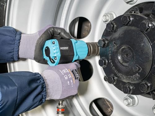 Hazet Llave de impacto 3/4 doble turbo 9013MTT, 1890 Nm de par de liberación, mecanismo de impacto de doble martillo de alto rendimiento, diseño compacto para espacios reducidos