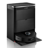 Bosch - Robot Spotless MAX CAM, BCRDW3BX, aspira y friega, Potencia 11.000 Pa, Almohadillas giratorias, estación Seca-húmeda, Visión Inteligente por luz estructurada, Cámara, Home Connect App, Negro