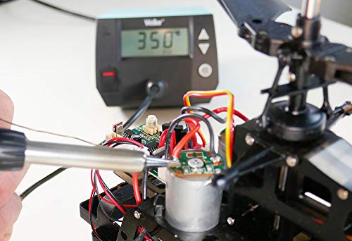Weller WE 1010 (T0053298390) Kit Educativo 230V Estación de Soldadura de 1 Canal con 2 Puntas de Soldadura, Cortadores Laterales y Alambre de Soldadura, Rango de Temperatura 100 ° C - 450 ° C, Azul
