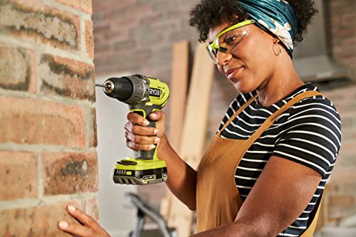 RYOBI 18V ONE+ Trio – Taladro Percutor, Atornillador Impacto y Amoladora Angular – Incluye 3 Herramientas, 2 Baterías y Cargador