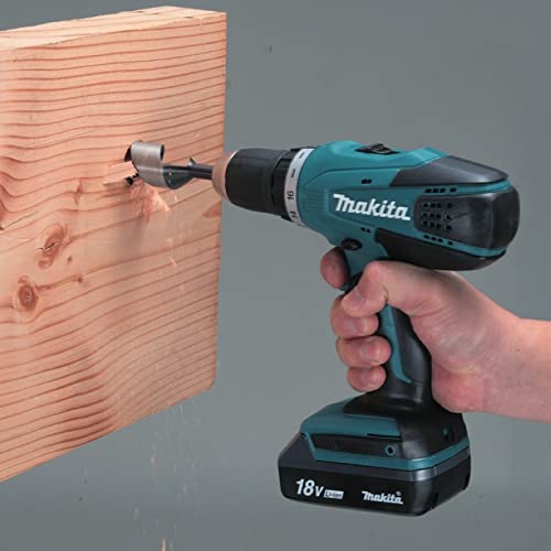 Makita HP457DWE10 Taladro Percutor Batería 18V 2x1.5Ah 74 Accesorios Maletín