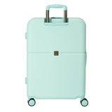 Pepe Jeans Chest Maleta mediana azul 48x70x28 cms Rígida ABS Cierre TSA integrado 79L 3,22 kgs 9 Ruedas dobles