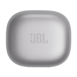 JBL Live Flex, Auriculares In Ear inalámbricos con estuche de carga inteligente, tecnología Bluetooth y de cancelación adaptativa de ruido, llamadas manos libres y hasta 40 horas de autonomía, plata