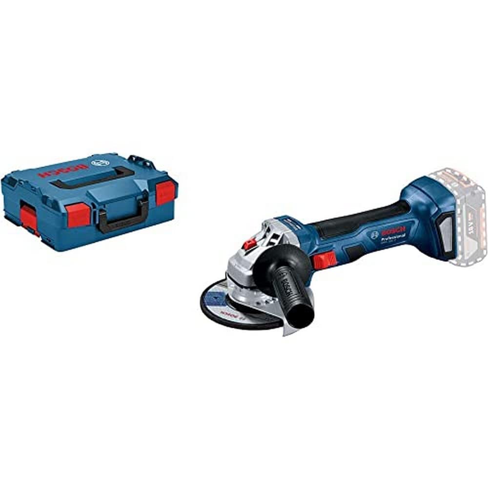Bosch Professional 18V System GWS 18V-7 - Amoladora angular a batería (Brushless, Ø 125 mm, 11000 rpm, sin batería, en L-BOXX)