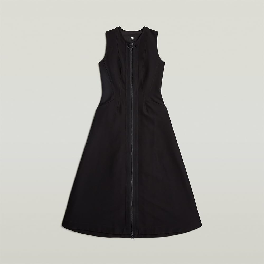 G-STAR RAW Corset Flare Kleid Sleeveless Vestido, Negro Dk Black D23605-9285-6484, M Mujeres