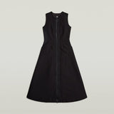 G-STAR RAW Corset Flare Kleid Sleeveless Vestido, Negro Dk Black D23605-9285-6484, M Mujeres