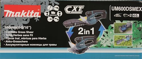Makita um600dsmex batería de hierba/arreglasetos 10,8 V/4,0 AH, 2 baterías con cargador