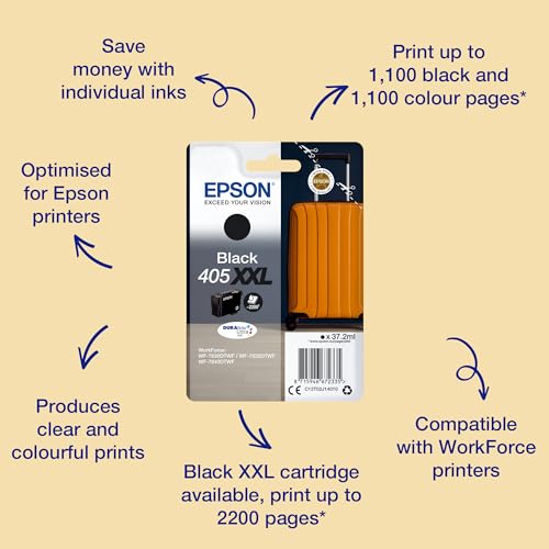 Epson 405XXL cartucho individual negro