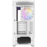 Antec C7 ARGB Blanco, Soporte de GPU RTX 40, 4 Ventiladores ARGB PWM de 120 mm incluidos, refrigeración Vertical, Tipo C de 10 Gbps, Paneles Frontales y Laterales de Vidrio Templado Continuo