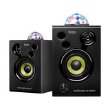 Hercules DJSpeaker 32 Party - Monitores de audio activos 2 x 15 watts RMS con bolas de luz integradas