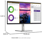 Dell P3223QE - Monitor LED - 80.001 cm (31.5") - 3840 x 2160 4K @ 60Hz - IPS - 350 CD/m² - 1000:1-5 ms - HDMI, DisplayPort, USB-C - con 3 años de Servicio de Intercambio avanzado - Disti SNS, Negro