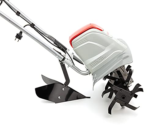 IKRA motoazada eléctrica motocultor cultivador Fem 1500, Ancho útil 17-45cm, 1500W, Incl. arado aporcador