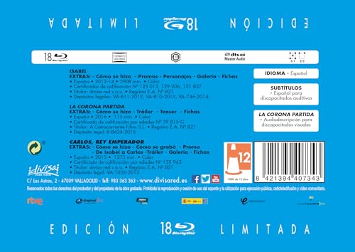 Isabel + La corona partida + Carlos, Rey Emperador [Blu-ray]