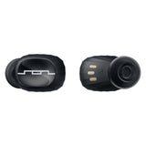 Sol Republic, Bluetooth amps Air 2.0 Auriculares, Negro 3 Horas de reproducción/Estuche de Carga Carga hasta 15 Veces, Resistente a la Lluvia y al Sudor Compacto y portátil.