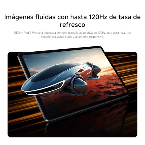 XIAOMI Redmi Pad 2 Pro + Teclado - Tablet de 12.1" 2.5K (Snapdragon 7s Gen 4, 6GB de RAM, 128GB de ROM, WiFi 6 + Bluetooth 5.3, Batería de 12000 mAh, Cargador no Incluido), Gris (Versión ES)