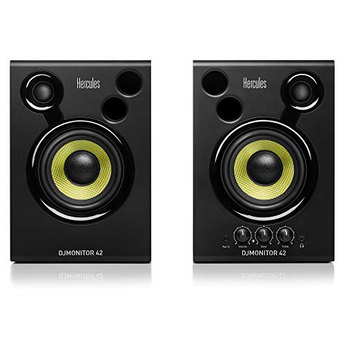 Hercules DJMonitor 42 - 2 altavoces activos de monitorización de 20 vatios RMS