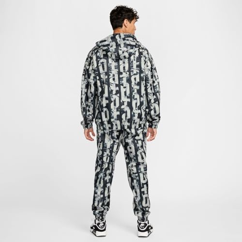 NIKE Chándal De Fútbol Tejido Con Capucha Para Hombre Fc Barcelona Third, Black/Pewter Grey/Lime Blast, FQ3038-010, 3XL